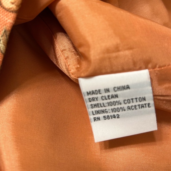 Talbots Orange Floral Dress - Picture 5 of 6